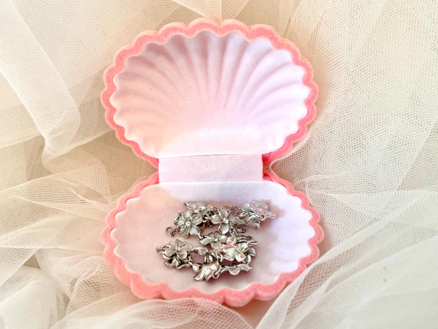 Hawaiian Plumeria Flower Bracelet Hawaiian Bracelet 925 Sterling Silver Tarnish Free - Birthday Gift for Her Gift for Mom Dainty Bracelet