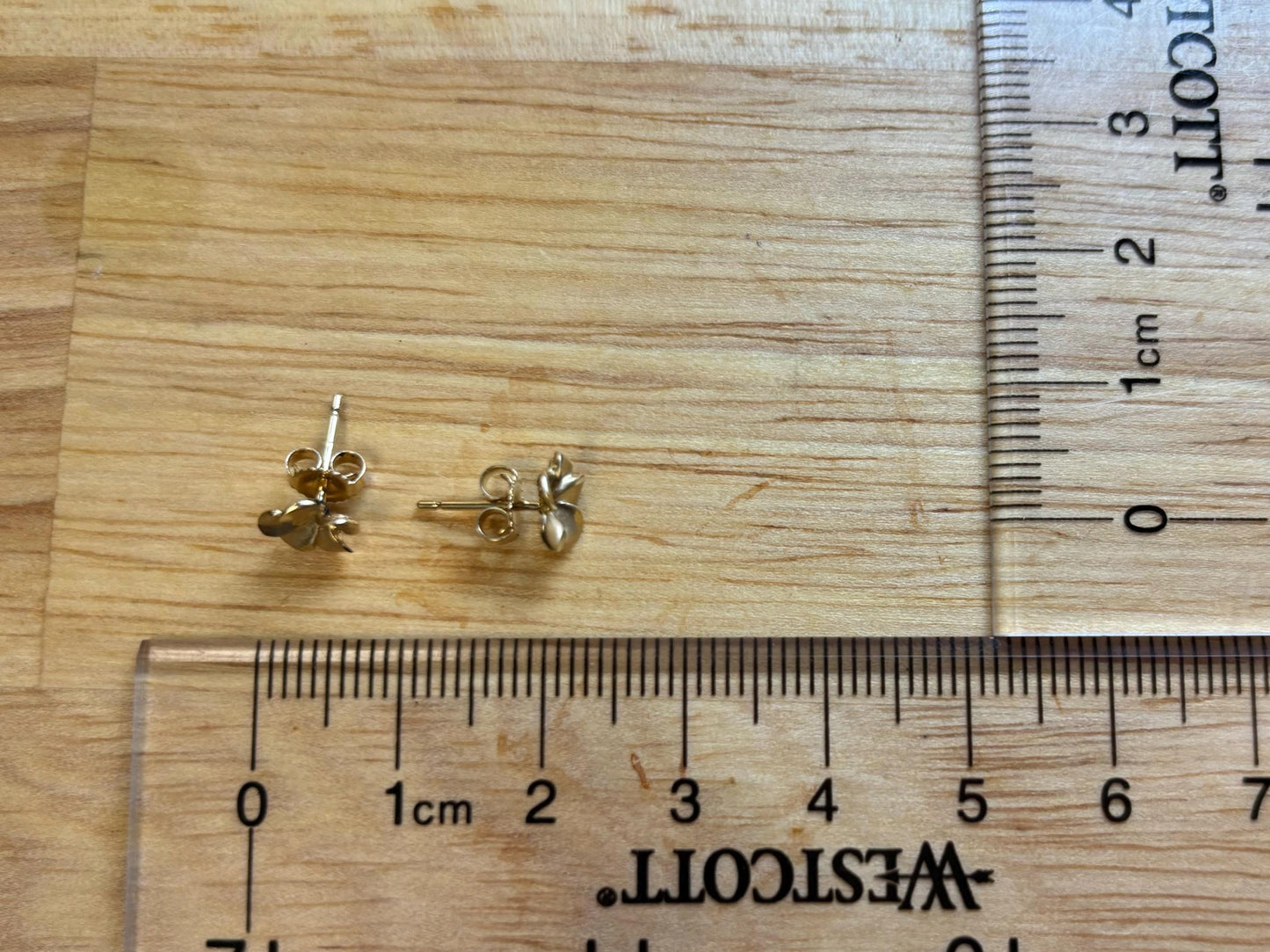 14K Solid Gold Plumeria Earrings Flower Earrings Gold Earrings Birthday Gift for her Gift for Mom Flower Studs Gold Studs Plmueria Studs