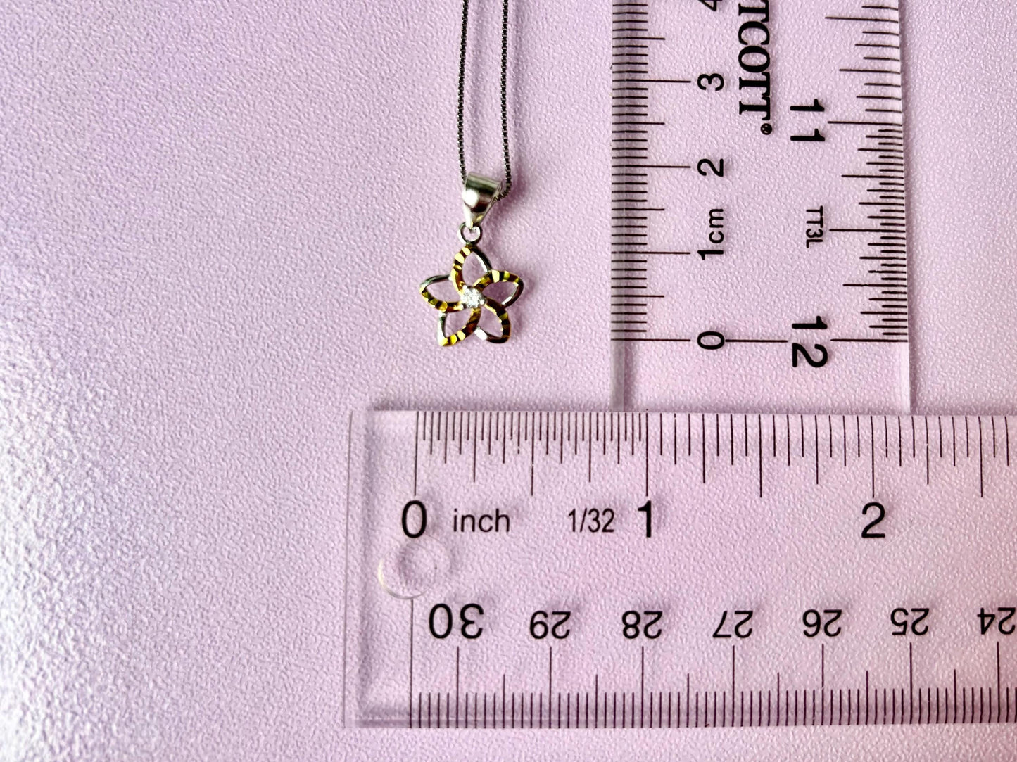 Hawaiian Plumeria Flower Necklace with CZ Stone Flower Jewelry Gift for Her Birthday Gift for Wife, Mom, Girlfriend Sterling Silver