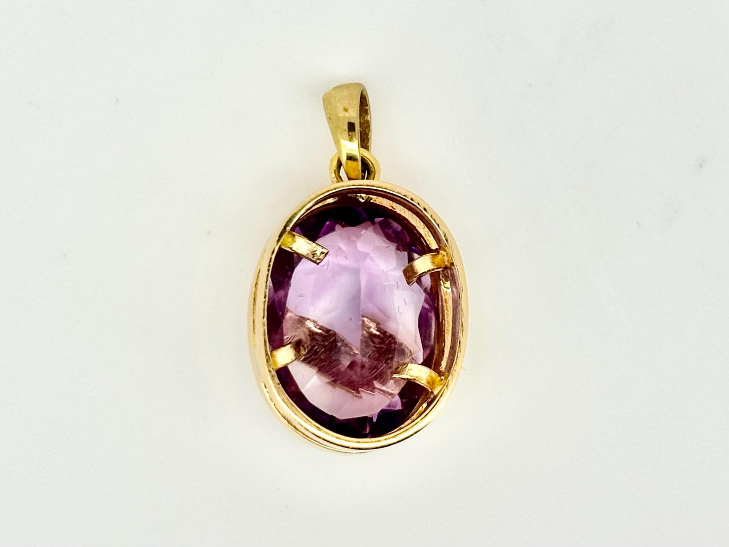 Harmony Leaf Amethyst Pendant