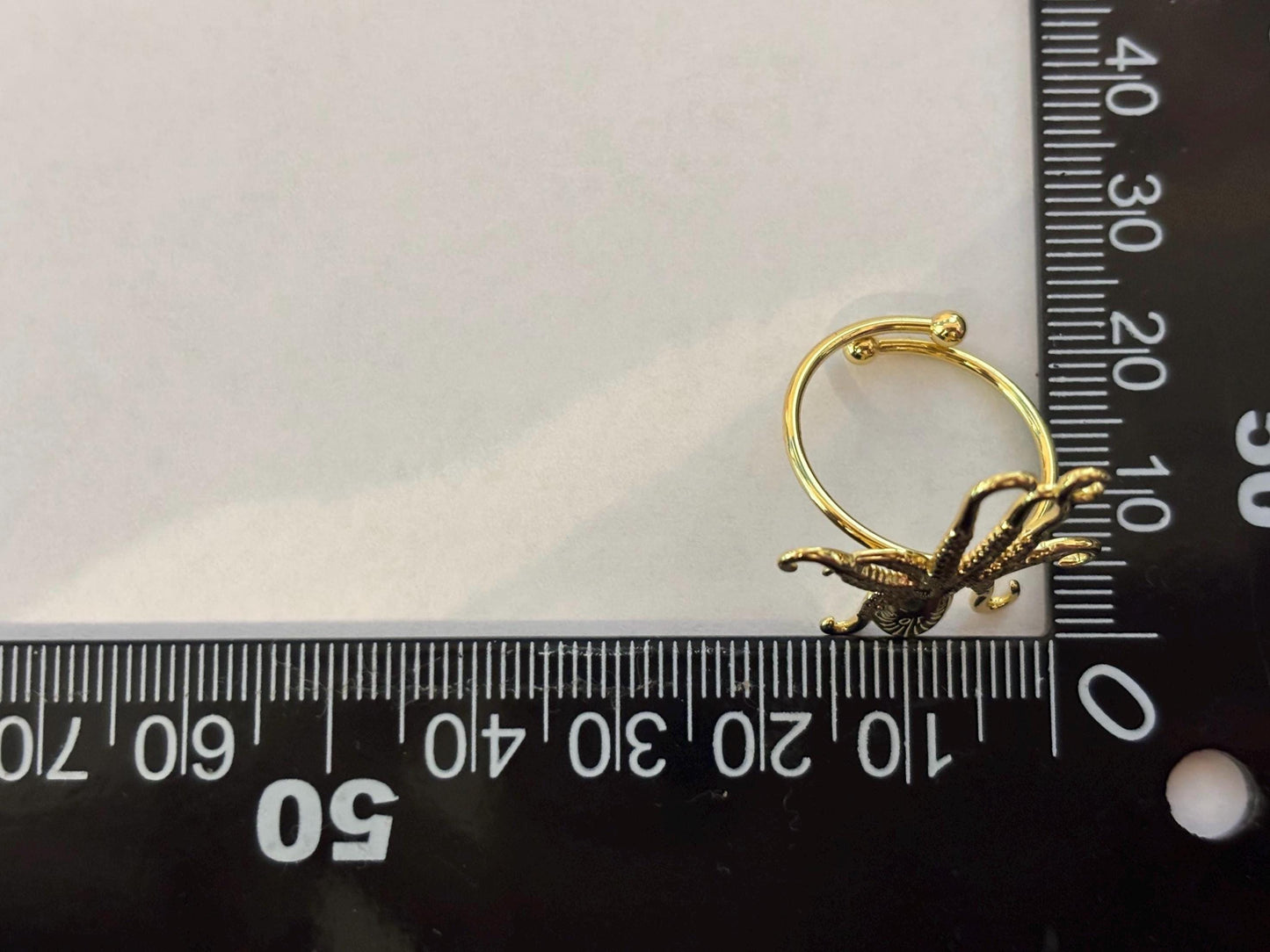 Octopus Ring – Adjustable Gold Plated Stainless Steel Beach Jewelry Gift For Her
