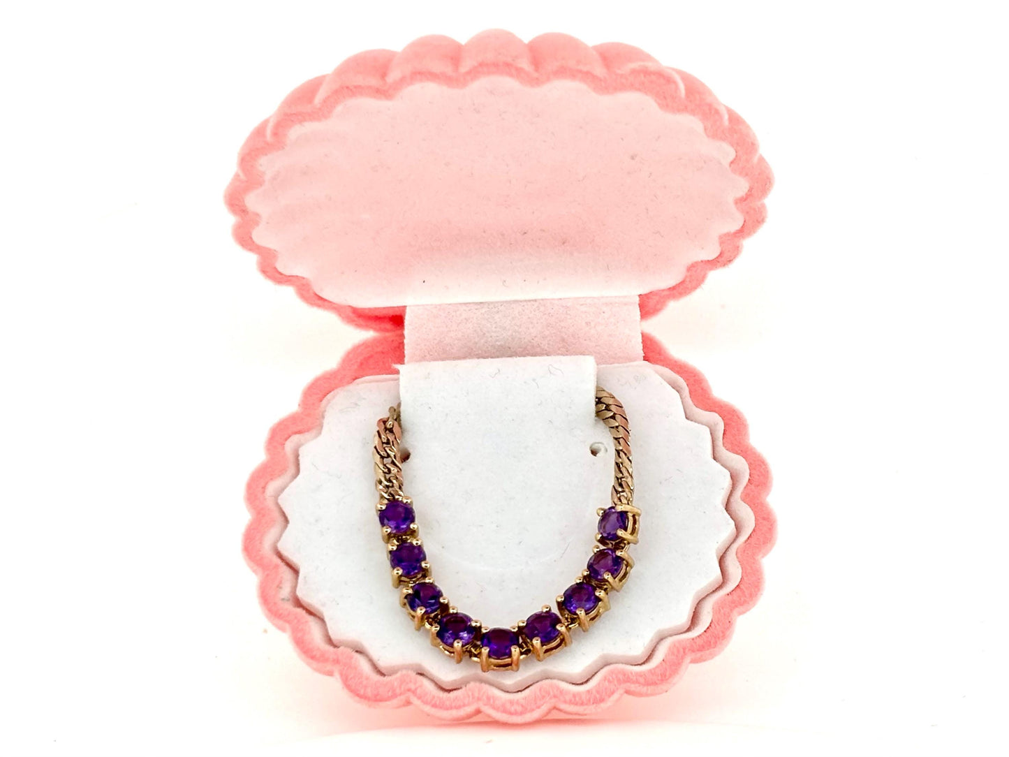 14K Yellow Gold Amethyst Pendant, 19.51ct Natural Purple Gemstone, Statement Birthstone Necklace, February Jewelry Gift, For her birthday