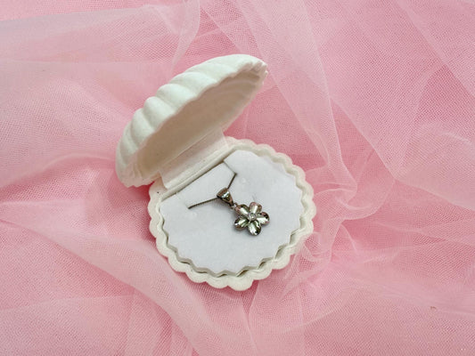 Hawaiian Plumeria Flower Necklace Tarnish Free 925 Sterling Silver with chain Romantic Gift For Her Gift for Girlfriend, Mom Dainty Necklace