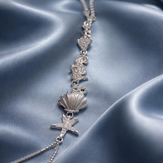 Ocean Hand Chain Bracelet – Adjustable Gold Chain | Tarnish Free Jewelry With Starfish Charm