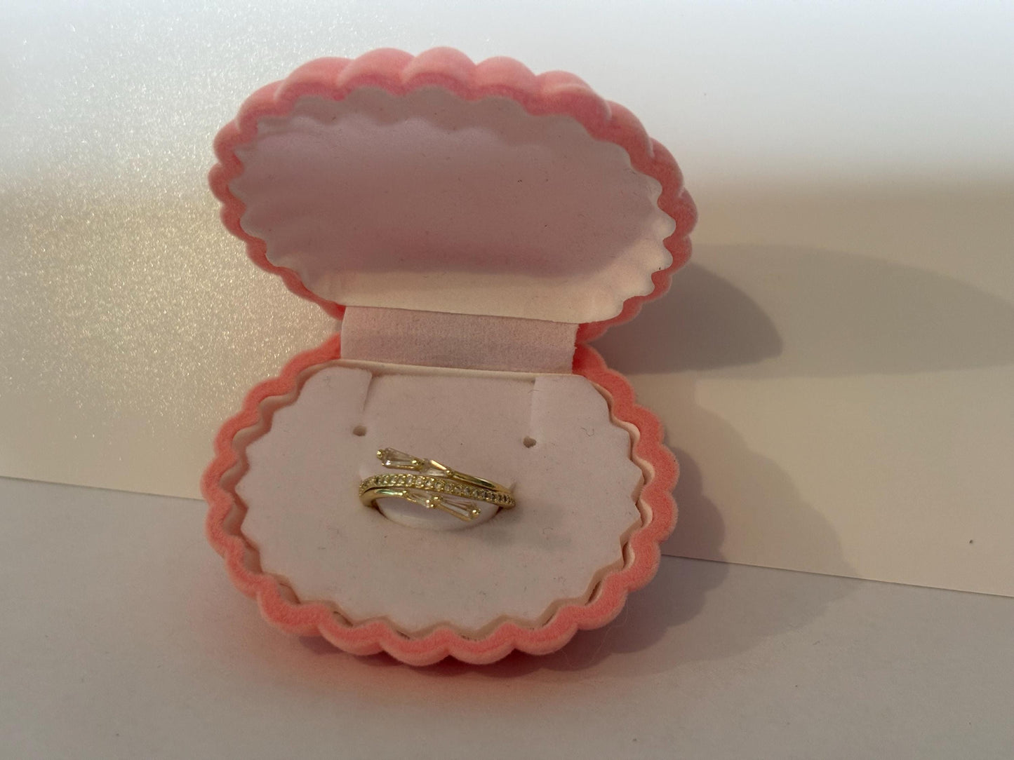 Adjustable Stackable Ring – Gold Plated Stainless Steel Celestial Star Jewelry