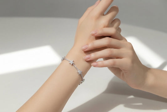 Star Bracelet – Adjustable Gold Plated Stackable Bracelet with Polaris Pendant