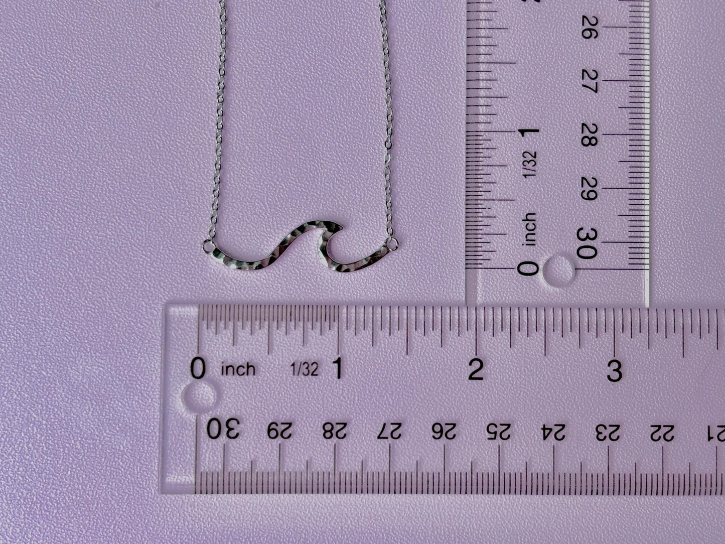 Hawaiian Wave Necklace 925 Sterling Silver Tarnish Free Gift for Her, Oceanlover, Surfer Beach Jewelry Shinny Necklace Gift for Girlfriend