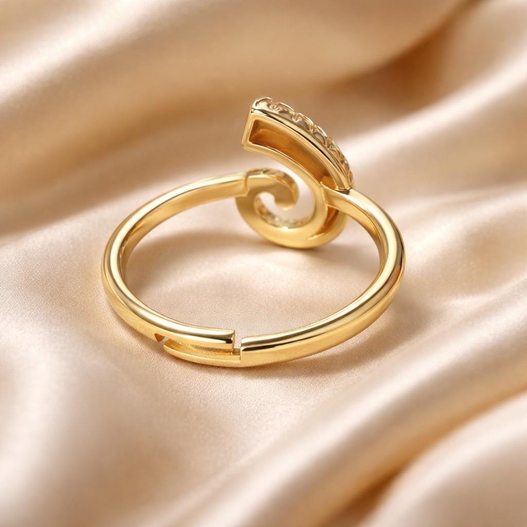 Shell Ring Adjustable – 14K Gold Plated Stainless Steel Beach Jewelry Gift
