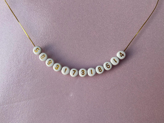 Gregori Numbers Necklace -Manifestation Necklace Grabovoi Necklace Number Necklace Angel Necklace Birthday Gift for her