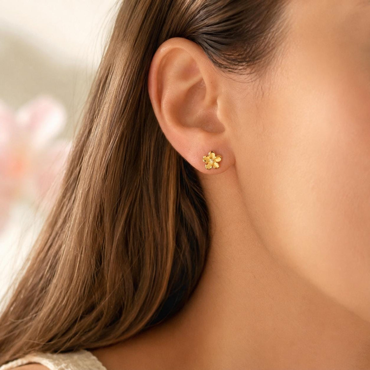 Plumeria Flower Earrings, Daisy Studs, Gift For Her, Hawaii Love, gift for girlfriend, daisy earrings, flower stud – handmade Hawaiian jewelry, Island Goddess Jewelry
