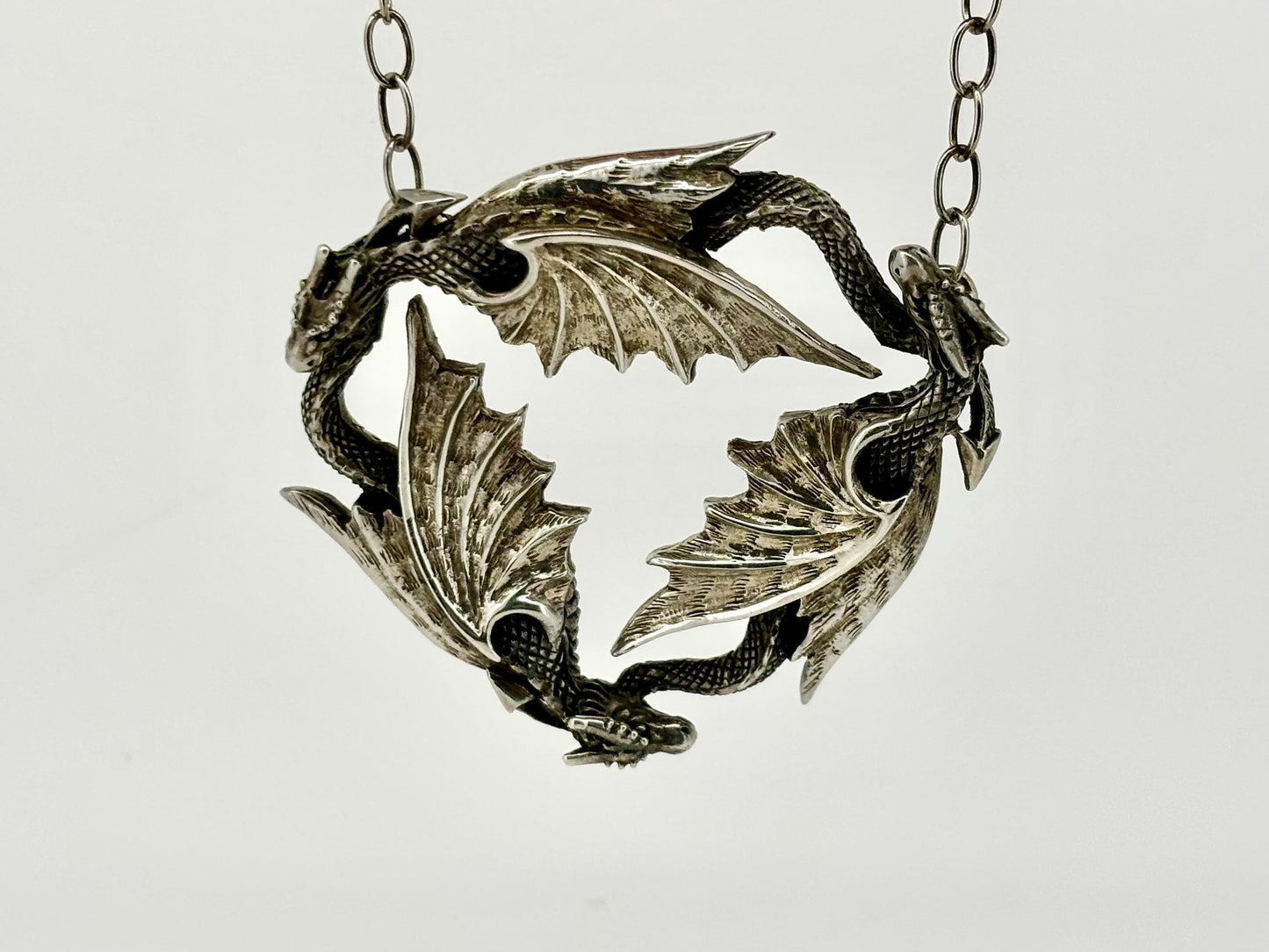 Dragon Necklace Dragon Pendant Halloween Necklace Costume Jewelry Rose Quartz Pendant Witch Jewelry Witch Pendant Spooky Season Accessories