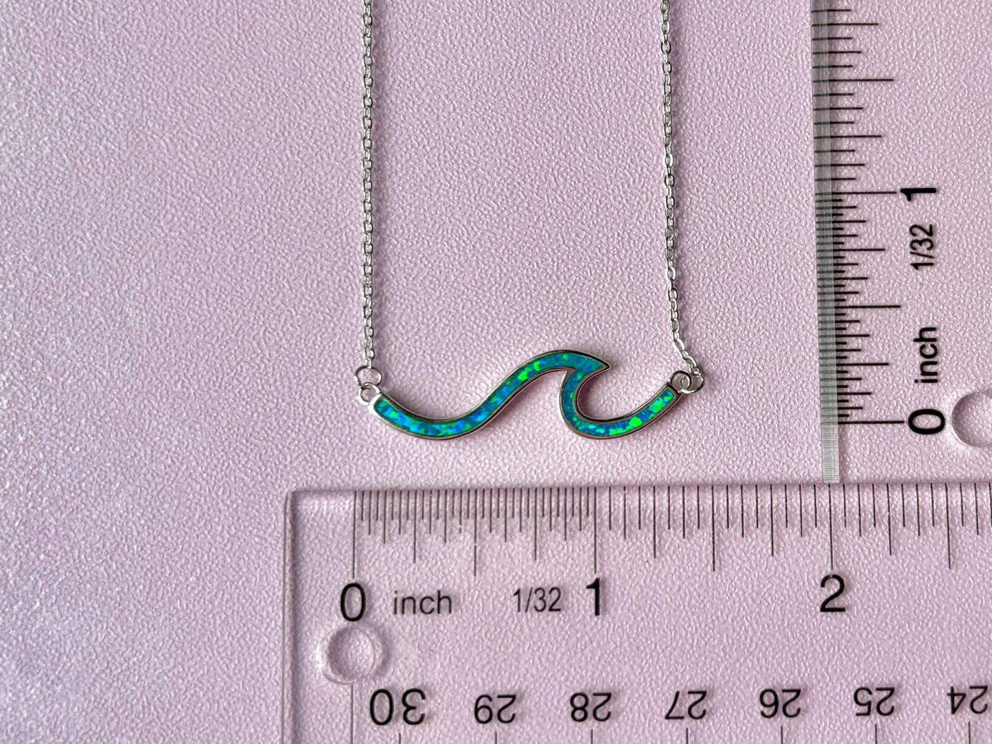 Nalu of Peace – Blue Opal Ocean Pendant