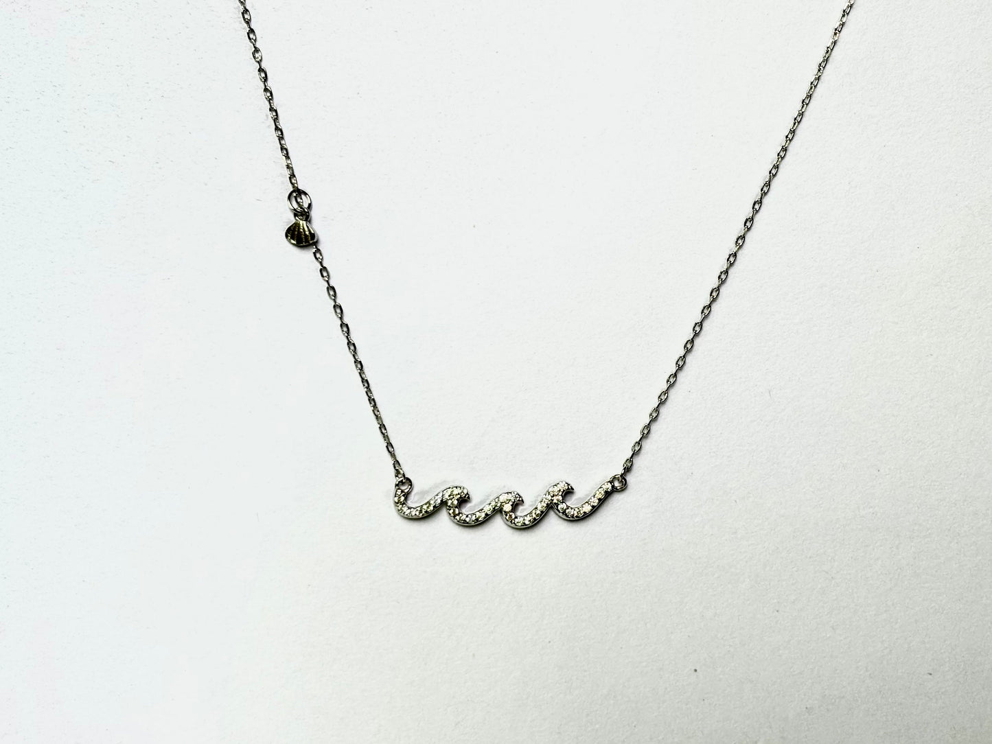 Bridesmaid Proposal Gift - Wave Pendant Necklace | Tarnish Free Sterling Silver Jewelry