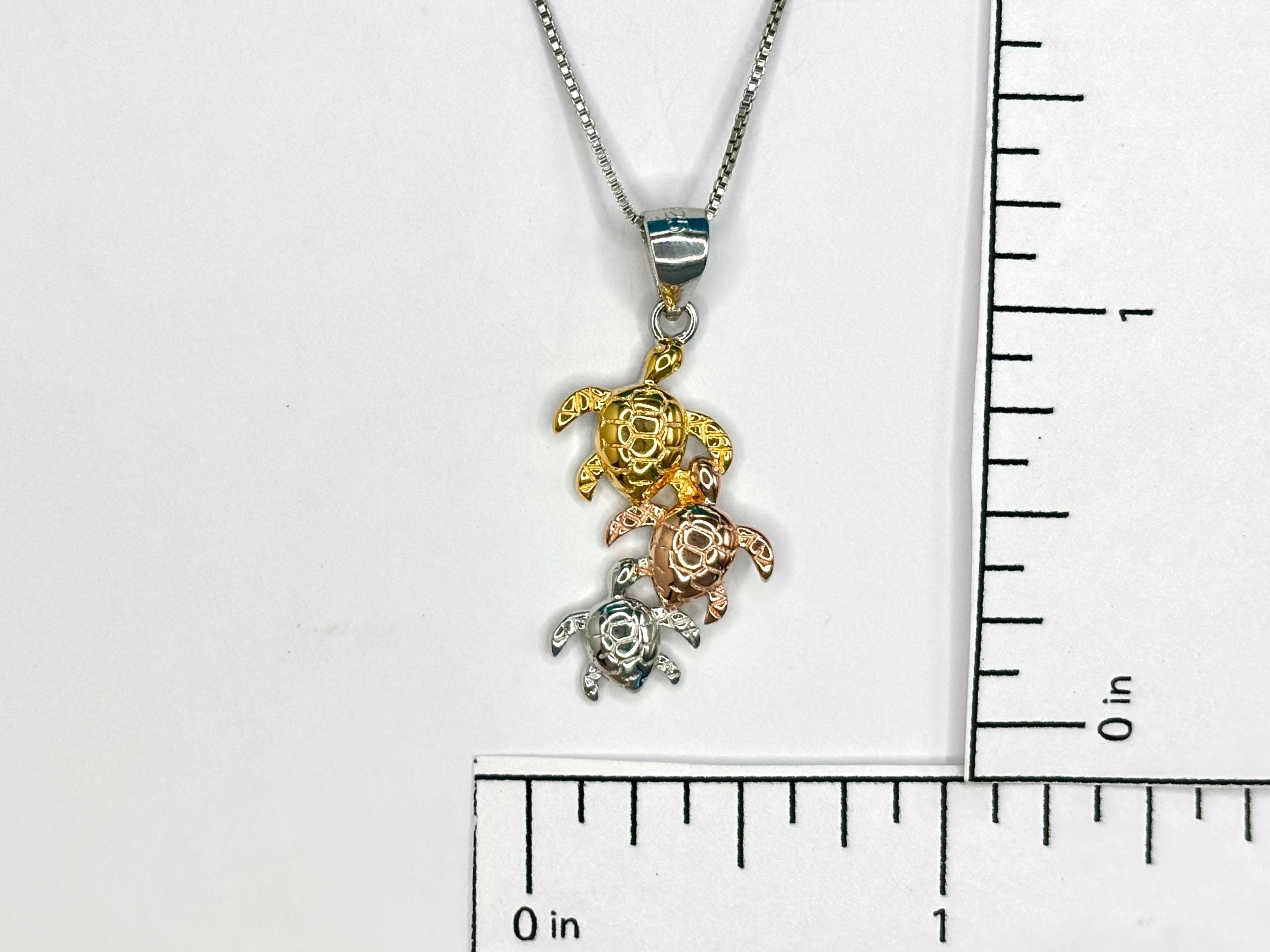 Turtle Family Necklace