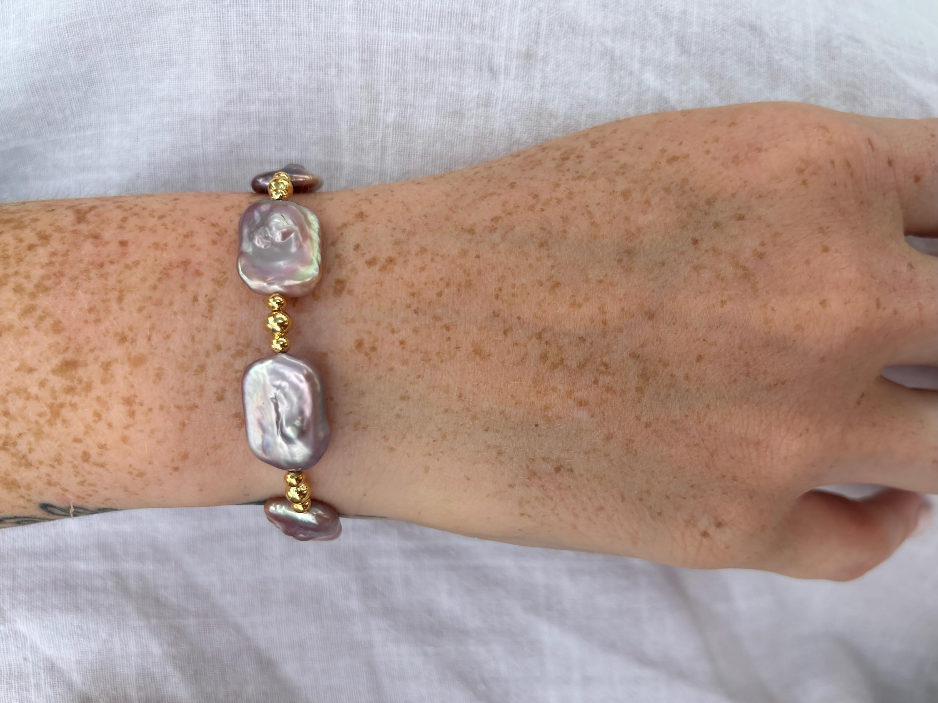 Moonlit Bracelet (Baroque Pearl)