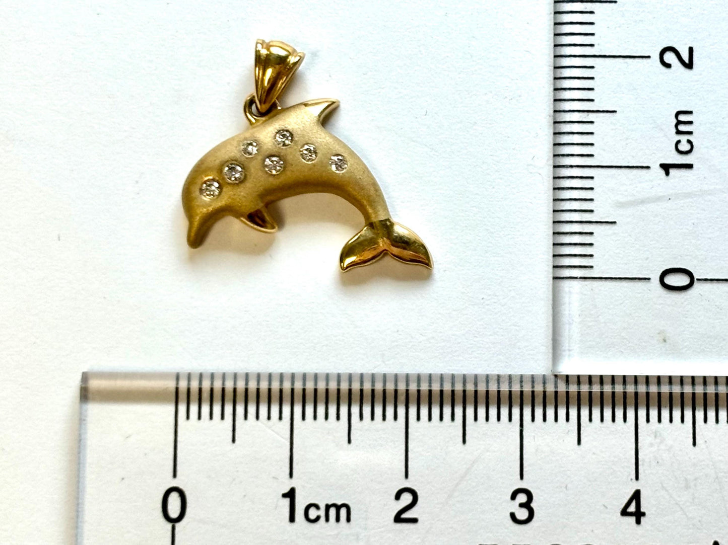 14K Solid Gold Hawaiian Dolphin Necklace, Dolphin Pendant Diamond Pendant  Sealife Birthday Gift for Her Gift for Mom, Girlfriend