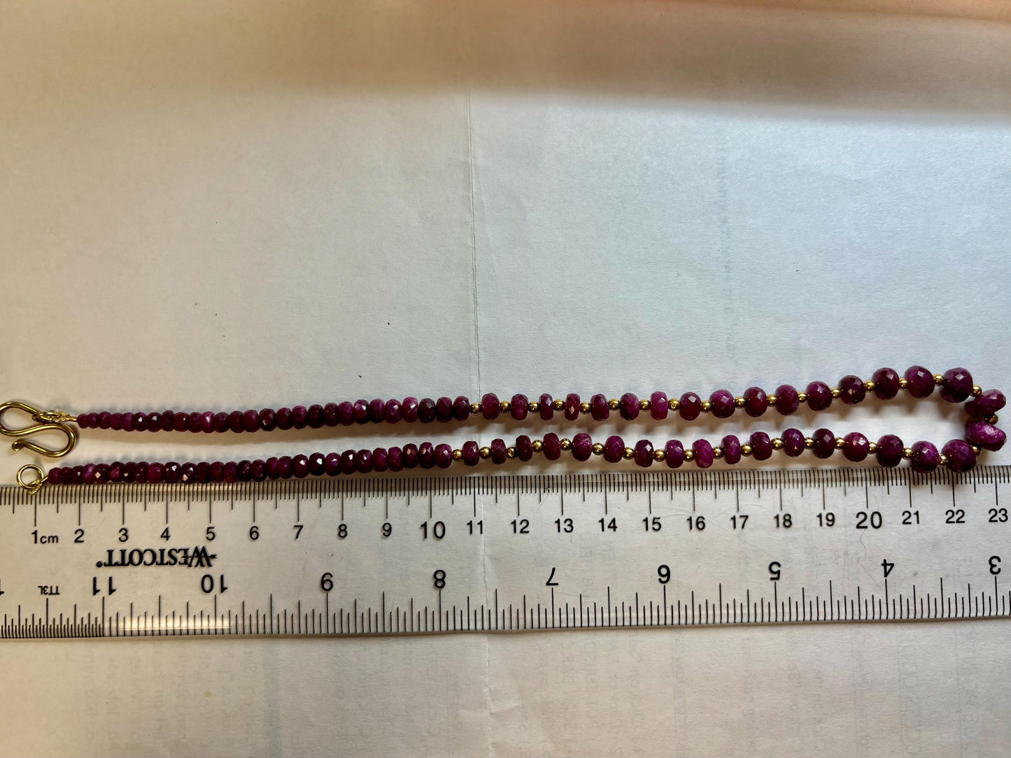 Ruby Necklace Beaded Necklace Gift for Girlfriend Gold Filled Tarnish Free Birthday Gift For Her