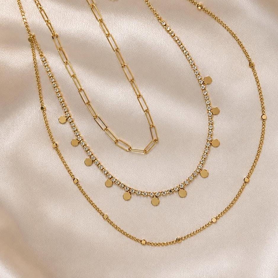 North Star Necklace, Gold Layering Chain, 3 In 1 Summer Wear Set, gift for her, astrology lover, celestial jewelry – handmade Hawaiian jewelry, Island Goddess Jewelry
