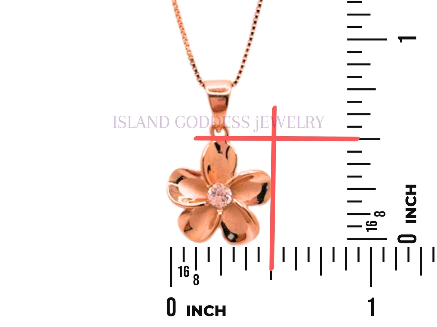 Hawaiian Plumeria Flower Necklace 925 Sterling Silver 14K Rose Gold Plated with chain Cute Gift for Her Tarnish Free Gift for Girlfriend