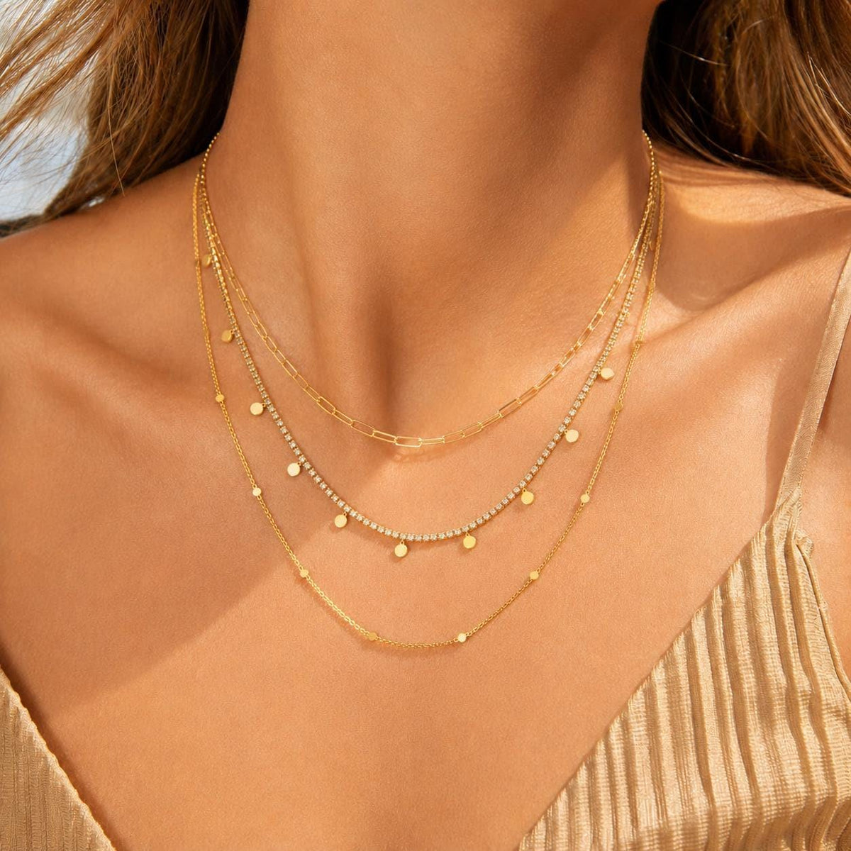 North Star Necklace, Gold Layering Chain, 3 In 1 Summer Wear Set, gift for her, astrology lover, celestial jewelry – handmade Hawaiian jewelry, Island Goddess Jewelry