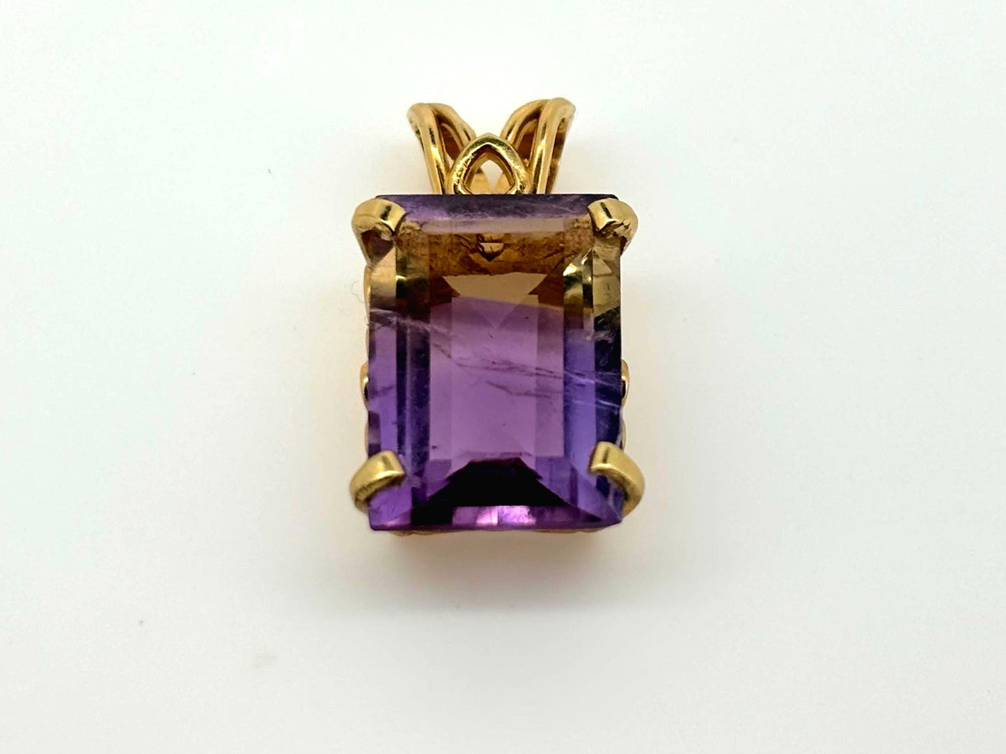 Island Harmony Ametrine Pendant – 14k Solid Gold Necklace