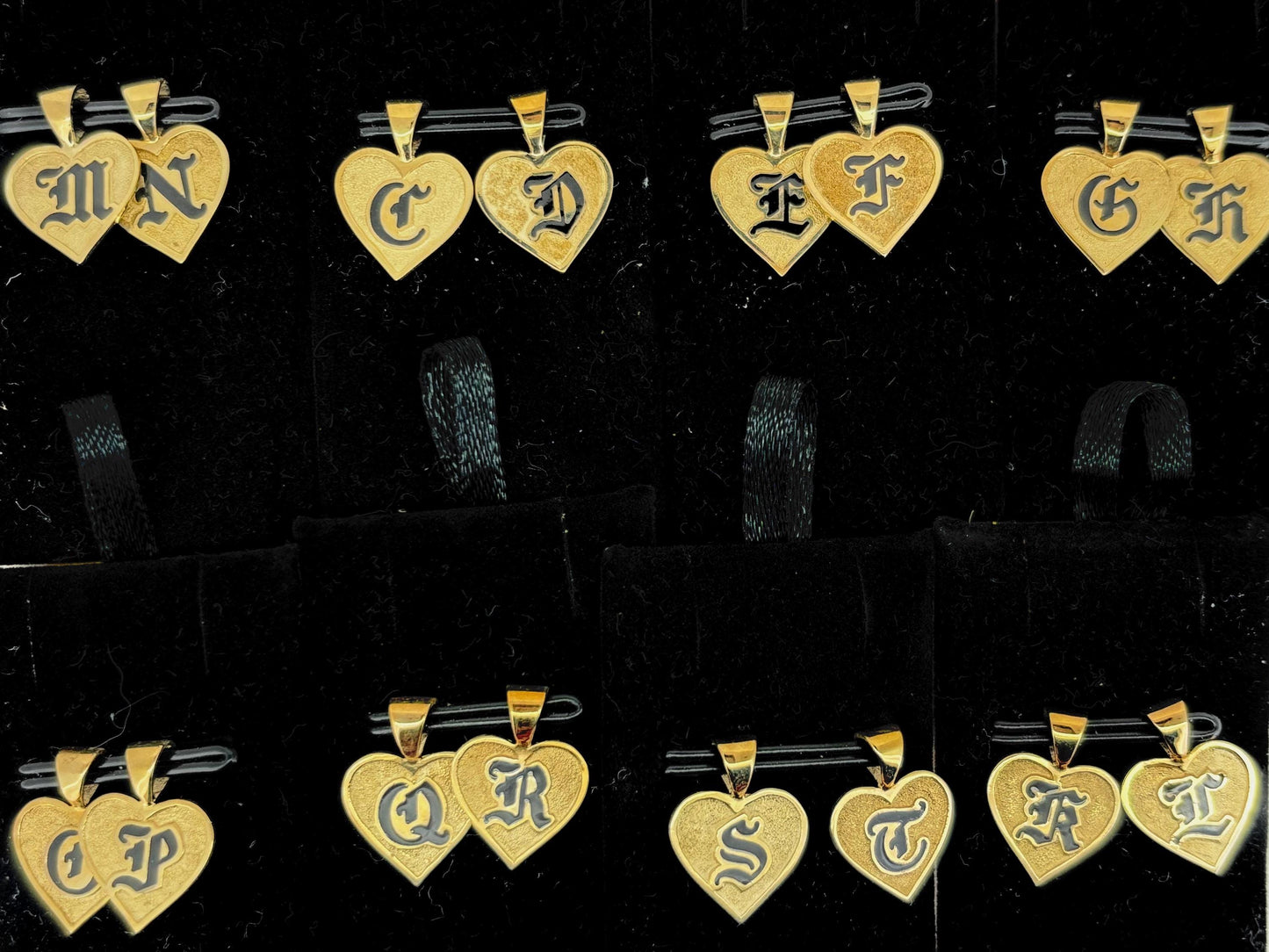 14K Solid Gold Letter Pendant Heart Pendant Hawaiian Necklace Gold Pendant Birthday Gift for her Gift for Mom Name Necklace