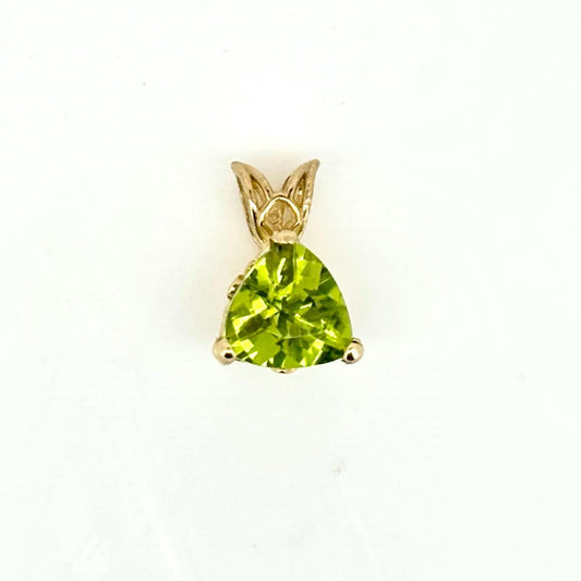 Pele’s Tears Peridot Pendant – 14k Solid Gold Necklace