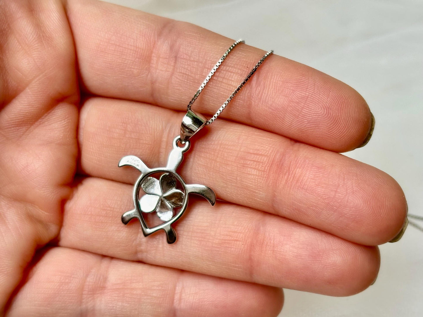 Hawaiian Honu Turtle Necklace with Koa Wood