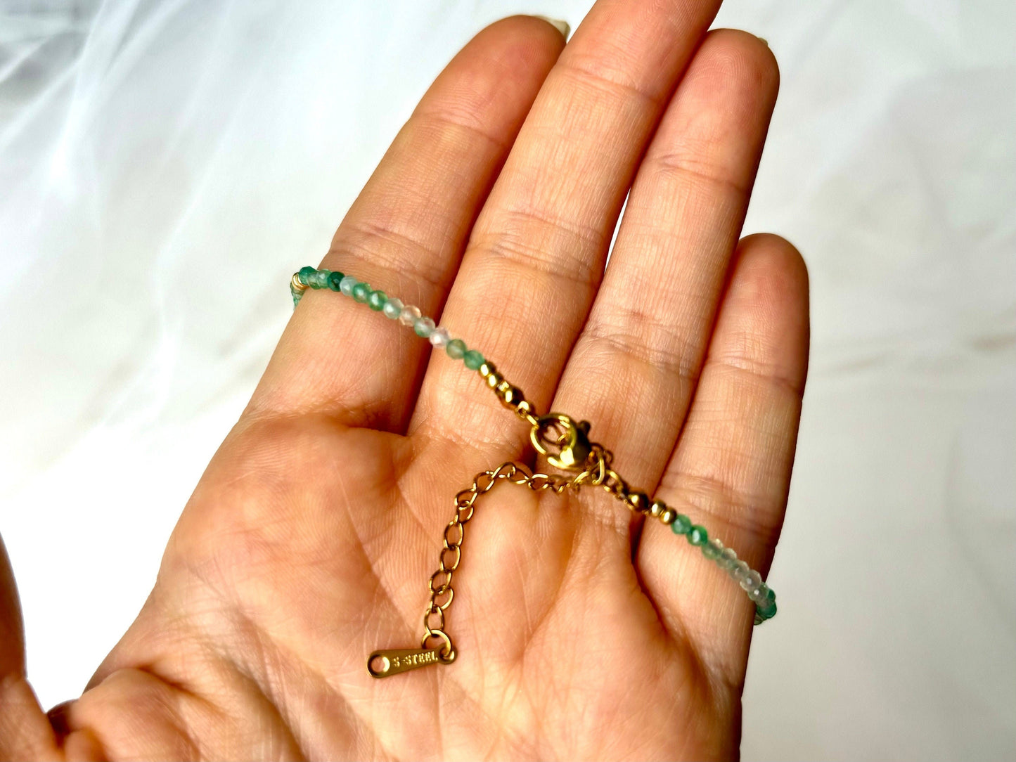 Aquamarine Genuine Freshwater Pearl Bracelet Birthstone March Adjustable Gold Stainless Steel Gift for her Mother Daughter Tarnish Free