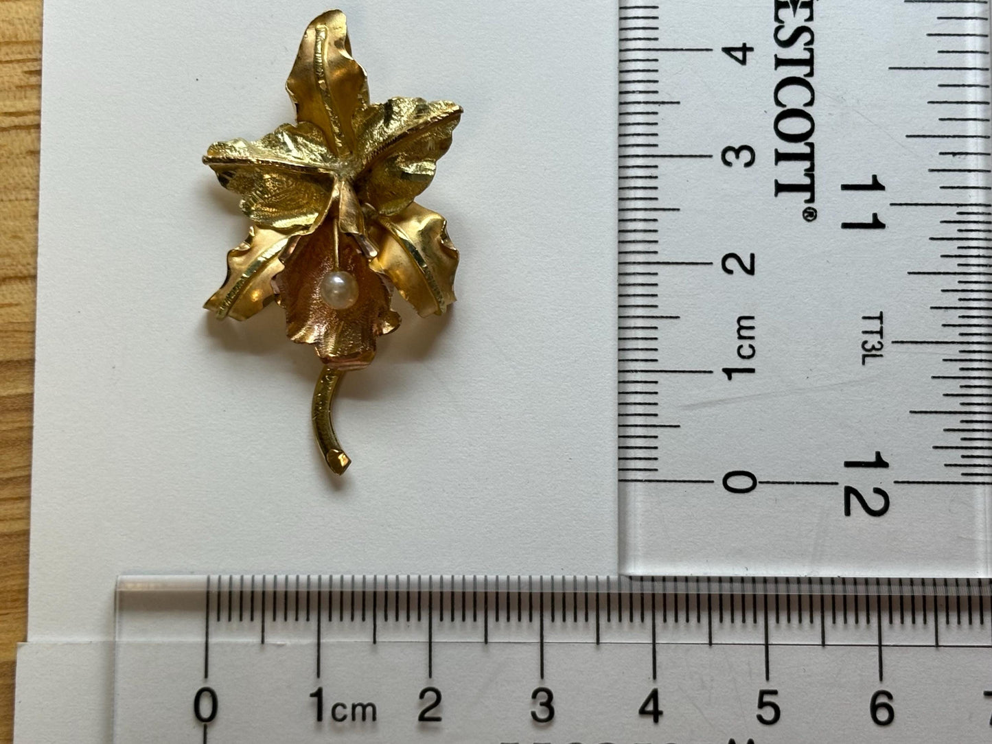 14K Solid Gold Orchid Pendant Flower Pendant Orchid Necklace Gold Pendant Birthday Gift for her Gift for Mom Flower Necklace Pearl Orchid