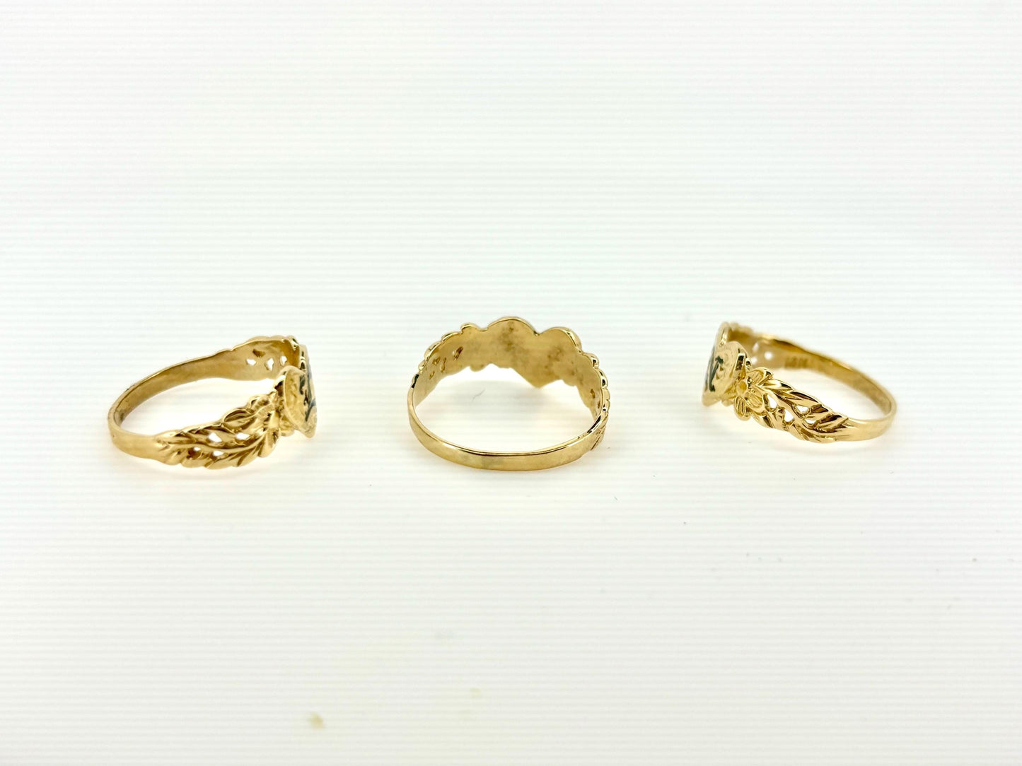 14K Solid Gold Ring Hawaiian Letter Ring- Wedding Ring - Name Ring - Valentines Gift for Her- Birthday Gift for Girlfriend Gift for Mom