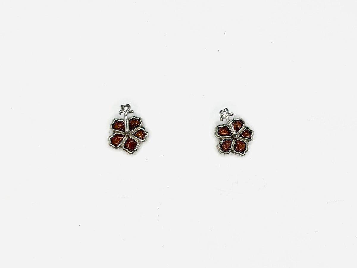 Koa Wood Hibiscus Earrings | 925 Sterling Silver Studs, Gift Box, hawaii, demi fine jewelry, flower stud earrings – handmade Hawaiian jewelry, Island Goddess Jewelry