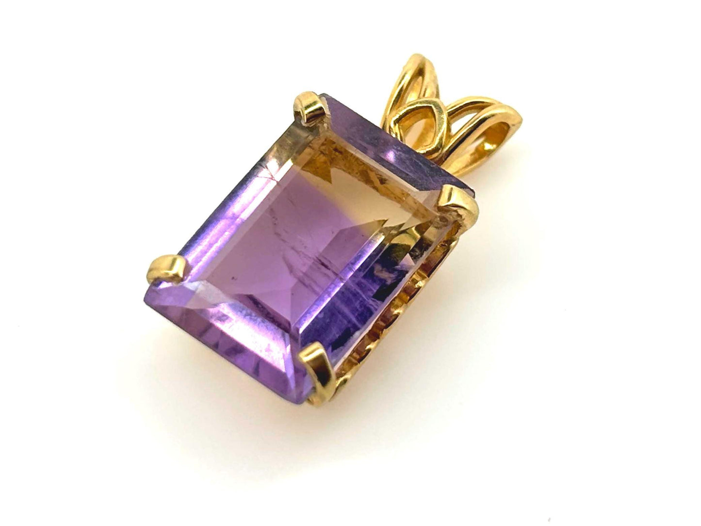 Island Harmony Ametrine Pendant – 14k Solid Gold Necklace